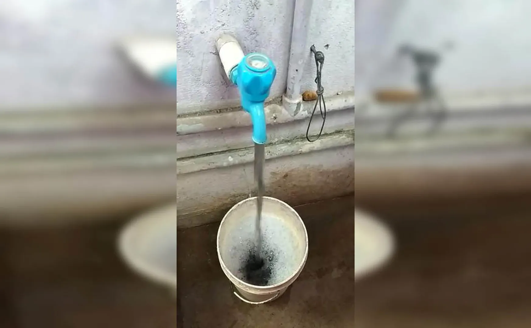 ground water turns black